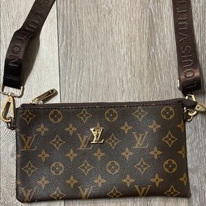 Brown Monogram Crossbody Bag
